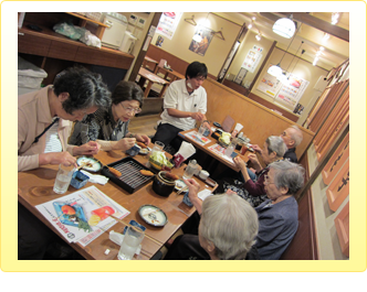 串カツ屋の模様